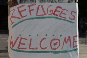 Banner Refugees Welcome